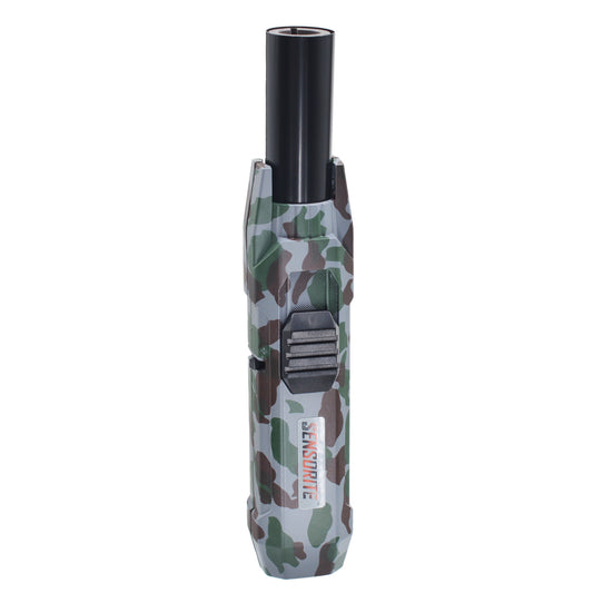 SENSORITE Camo Jet Torch — Compact Refillable Butane Lighter with Adjustable Flame - Sensorite