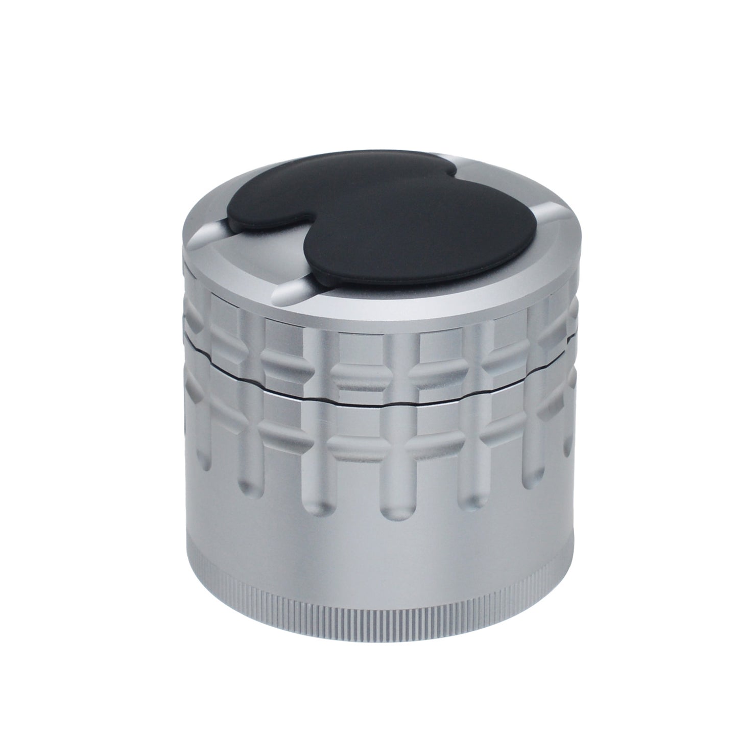 SENSORITE 5-Part Mill Style Aluminum Grinder With Non-Stick Coated Shredder Plates & Ashtray Lid - Sensorite