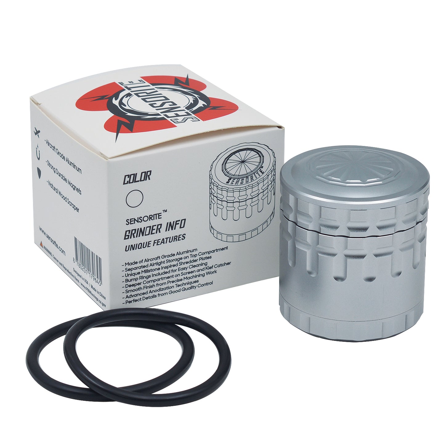 Sensorite Adapt Modular Grinder with Interchangeable Plates & Top-Side Storage Sensorite