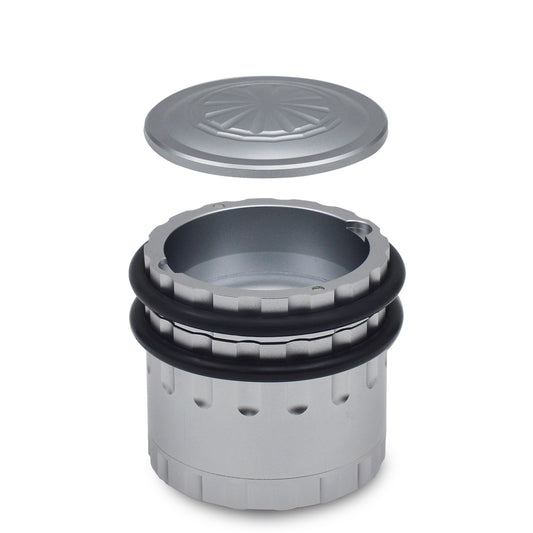 Sensorite Millstone 63mm Hard Anodized Grinder with Top Storage & Easy-Clean Ring Sensorite