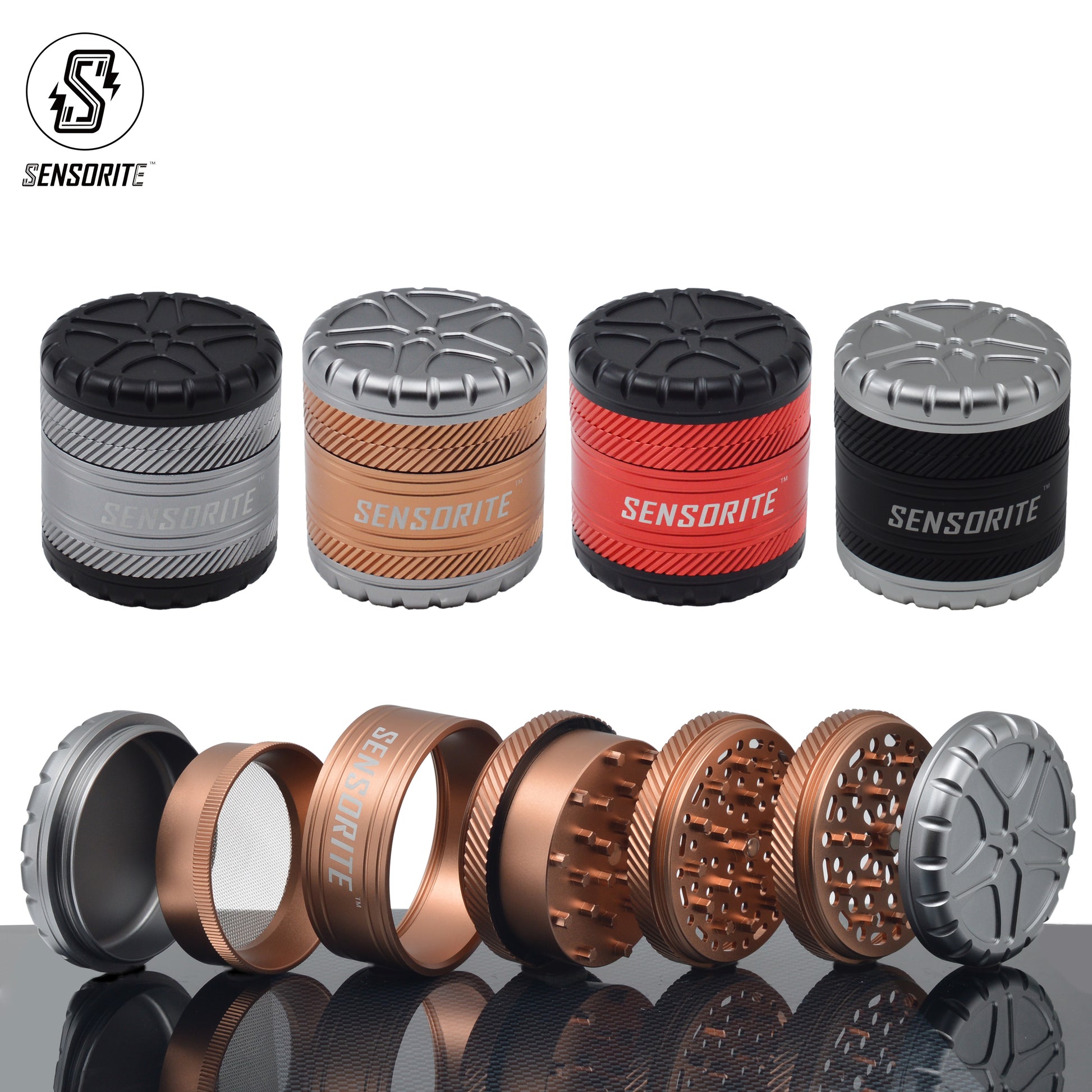 Sensorite VersaGrind - The Customizable Grinder with Interchangeable Plates & Top Storage Sensorite