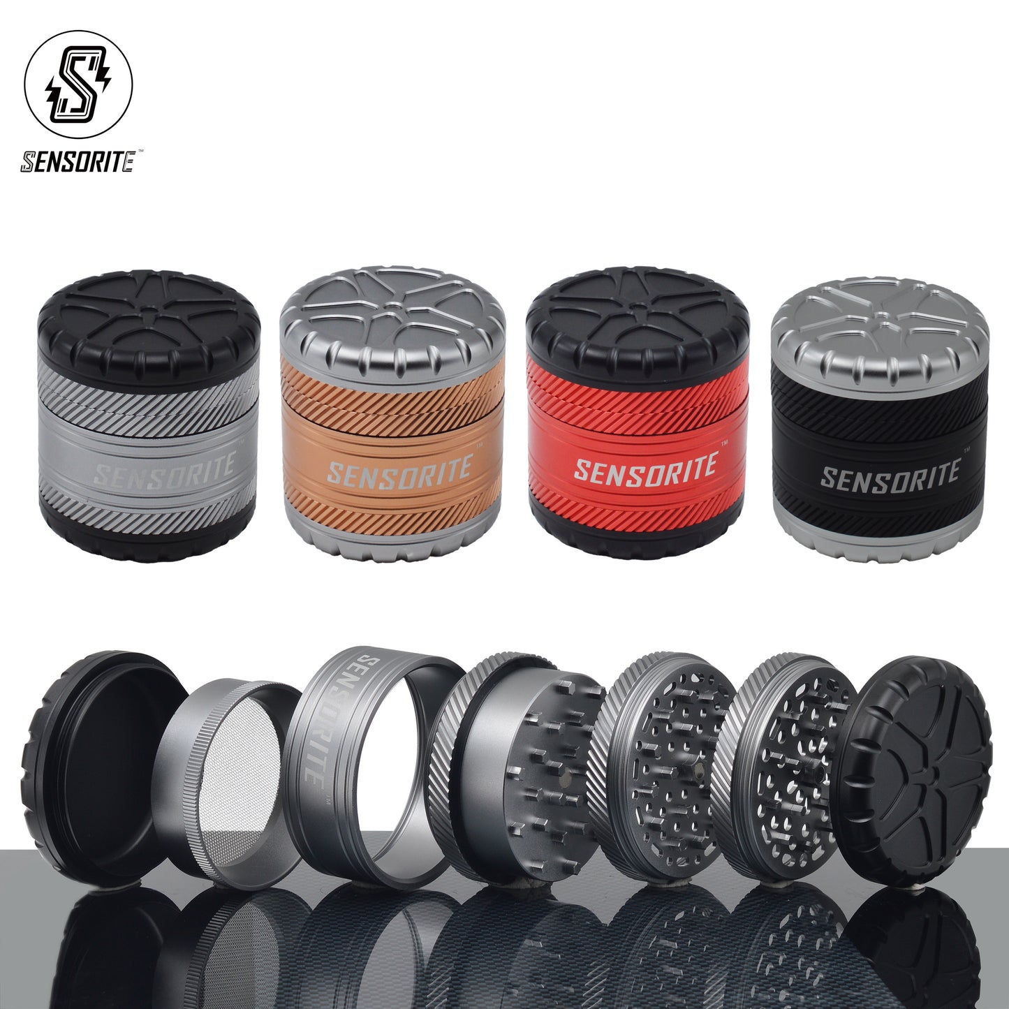 Sensorite VersaGrind - The Customizable Grinder with Interchangeable Plates & Top Storage Sensorite