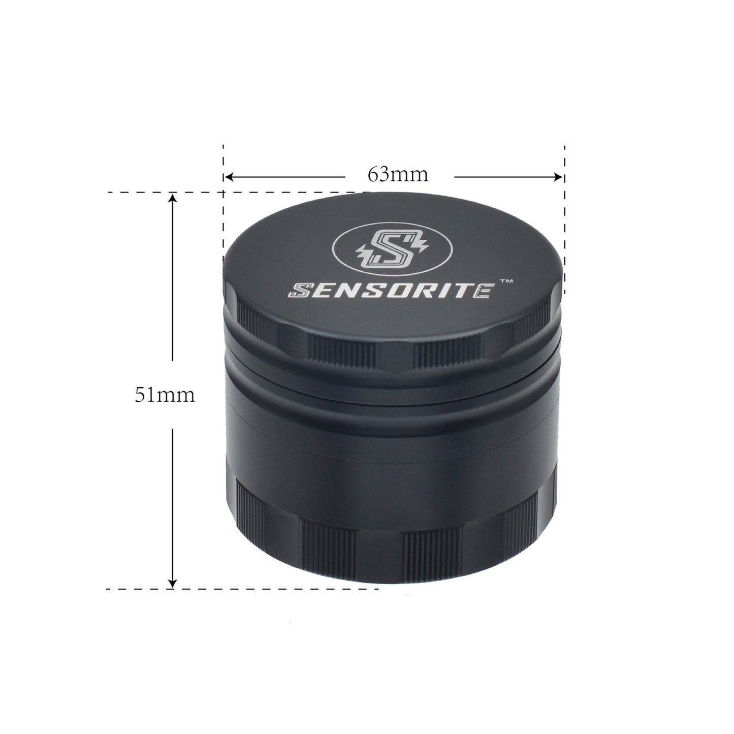 Sensorite Renew 63mm Modular Grinder with Double-Blade Teeth & Removable Screen