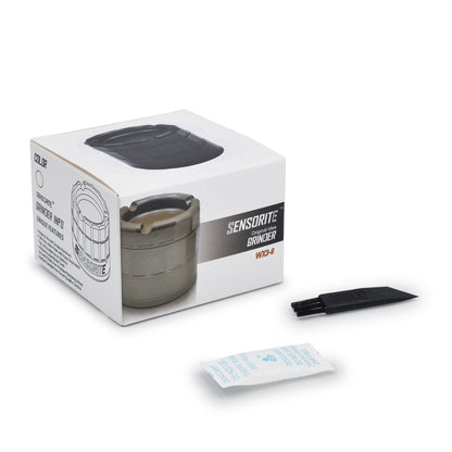SENSORITE 4-Part East Grip Aluminum Grinder with Fully Non-stick Coating & Ashtray Top Lid - Sensorite