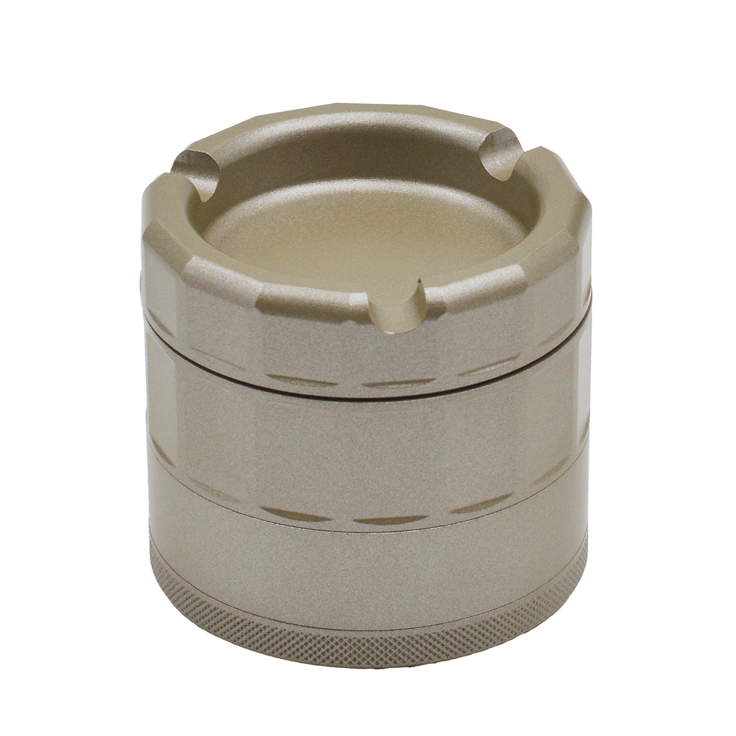 SENSORITE 4-Part East Grip Aluminum Grinder with Fully Non-stick Coating & Ashtray Top Lid - Sensorite