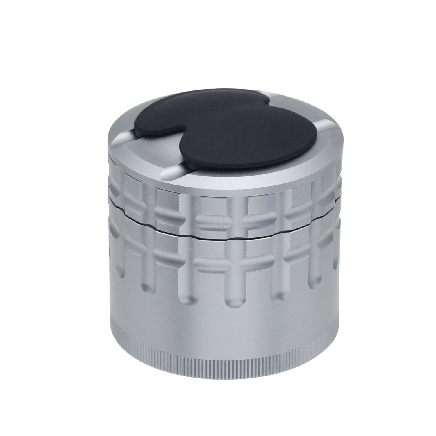 SENSORITE 5-Part Mill Style Aluminum Grinder With Non-Stick Coated Shredder Plates & Ashtray Lid - Sensorite