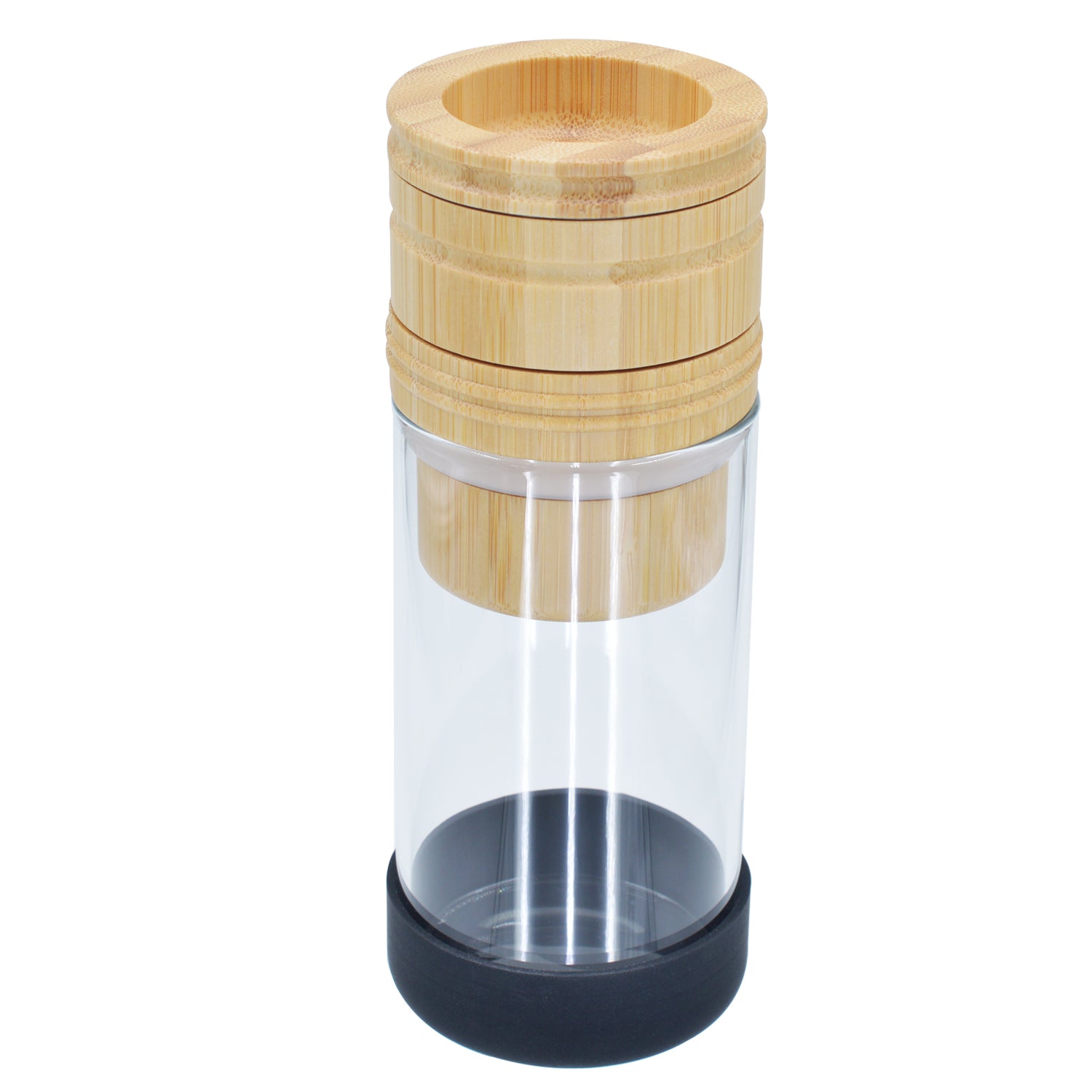 SENSORITE 2 in 1 King Size Wooden Grinder & Cone Filler with Stain-less Steel Graters & Airtight Glass Jar - Sensorite