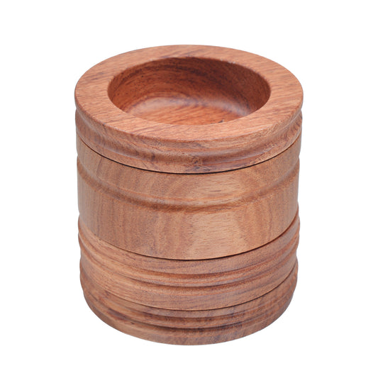 SENSORITE 2.5-inch Wooden Grinder With Easy Changeable Screen & Non-stick Coated Grater Plates - Sensorite