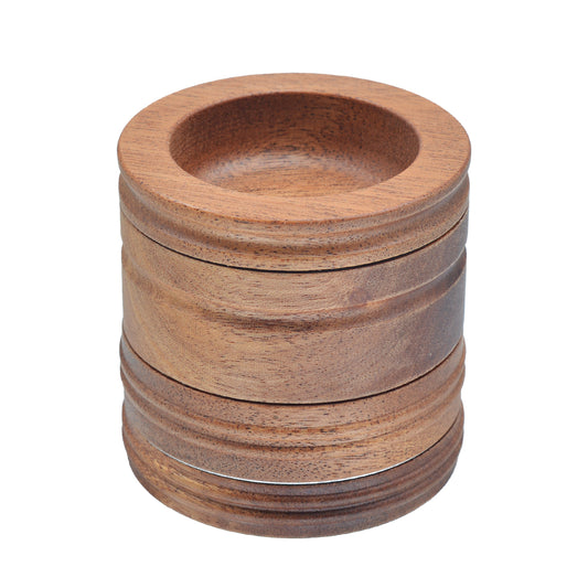 SENSORITE 2.5-inch Wooden Grinder With Easy Changeable Screen & Non-stick Coated Grater Plates - Sensorite