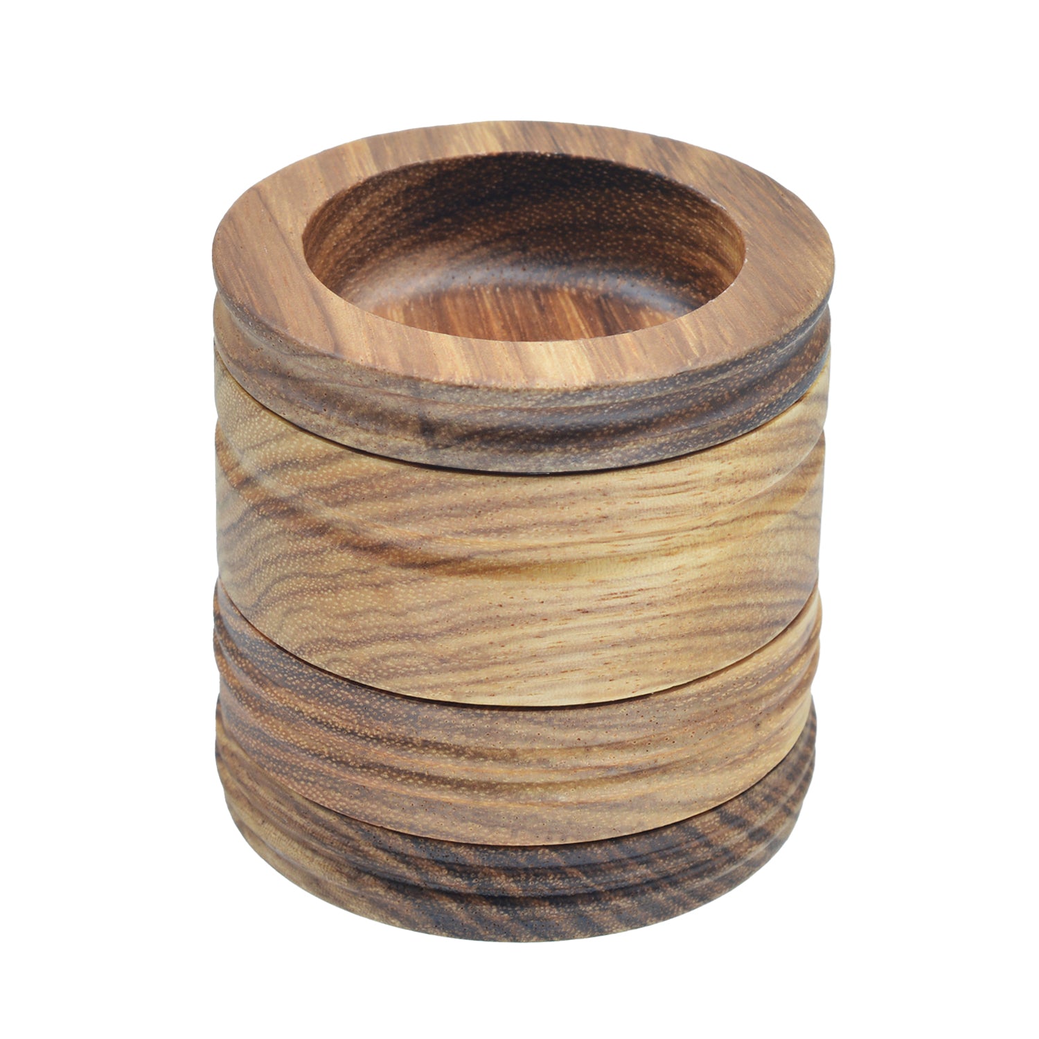 SENSORITE 2.5-inch Wooden Grinder With Easy Changeable Screen & Non-stick Coated Grater Plates - Sensorite
