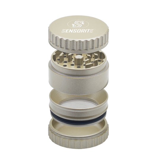 SENSORITE 2.4-inch Easy Grip Aluminum Grinder with Big Notch & Fully Non-stick Coating - Sensorite