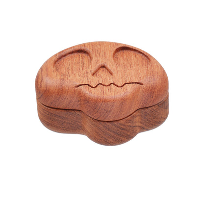 SENSORITE Skully Shape Metal-Sensitive-Finger-Friendly Wooden Grinder with Built-in Zinc Alloy Teeth & Strong Magnet Connection - Sensorite