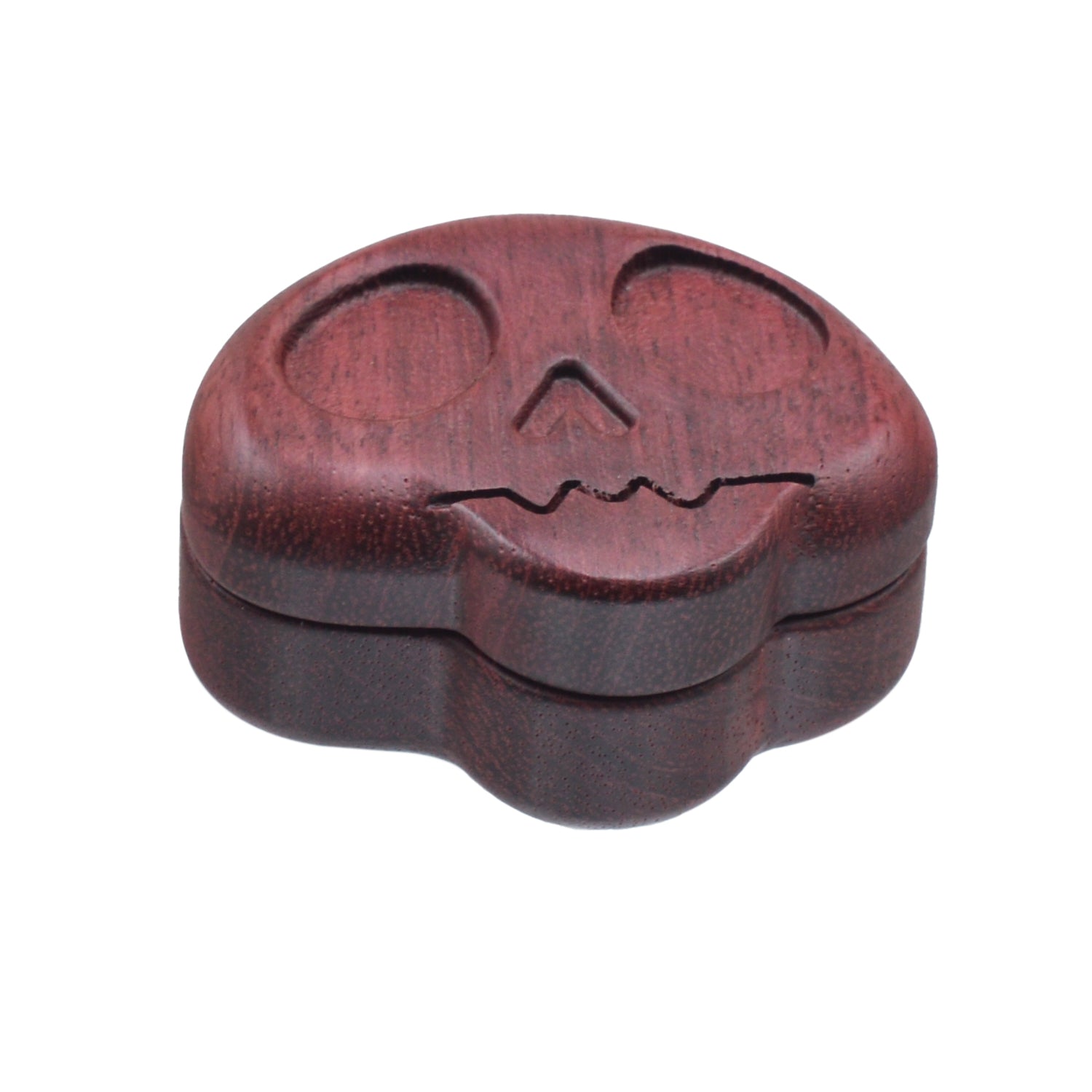 SENSORITE Skully Shape Metal-Sensitive-Finger-Friendly Wooden Grinder with Built-in Zinc Alloy Teeth & Strong Magnet Connection - Sensorite