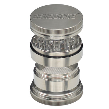 SENSORITE 2-inch 4 Parts Stainless Steel Grinder with Magnetic Connection & Changeable Screen - Sensorite