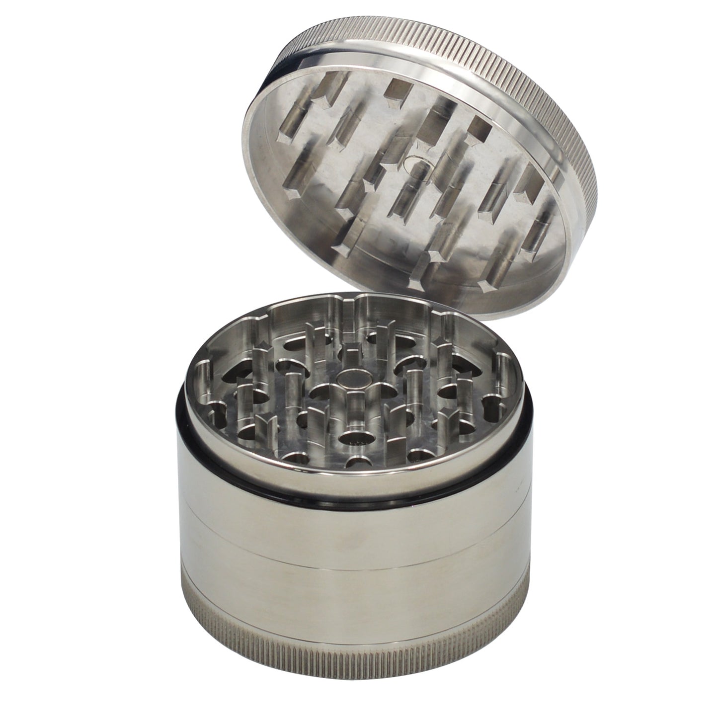 SENSORITE 2-inch 4 Parts Stainless Steel Grinder with Magnetic Connection & Changeable Screen - Sensorite