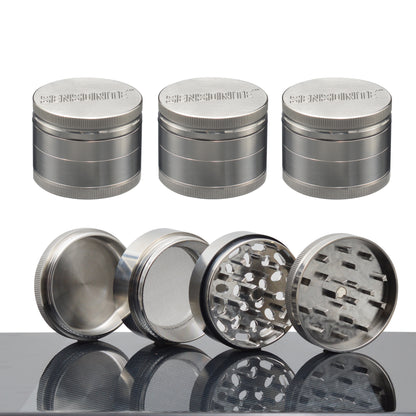 SENSORITE 2-inch 4 Parts Stainless Steel Grinder with Magnetic Connection & Changeable Screen - Sensorite