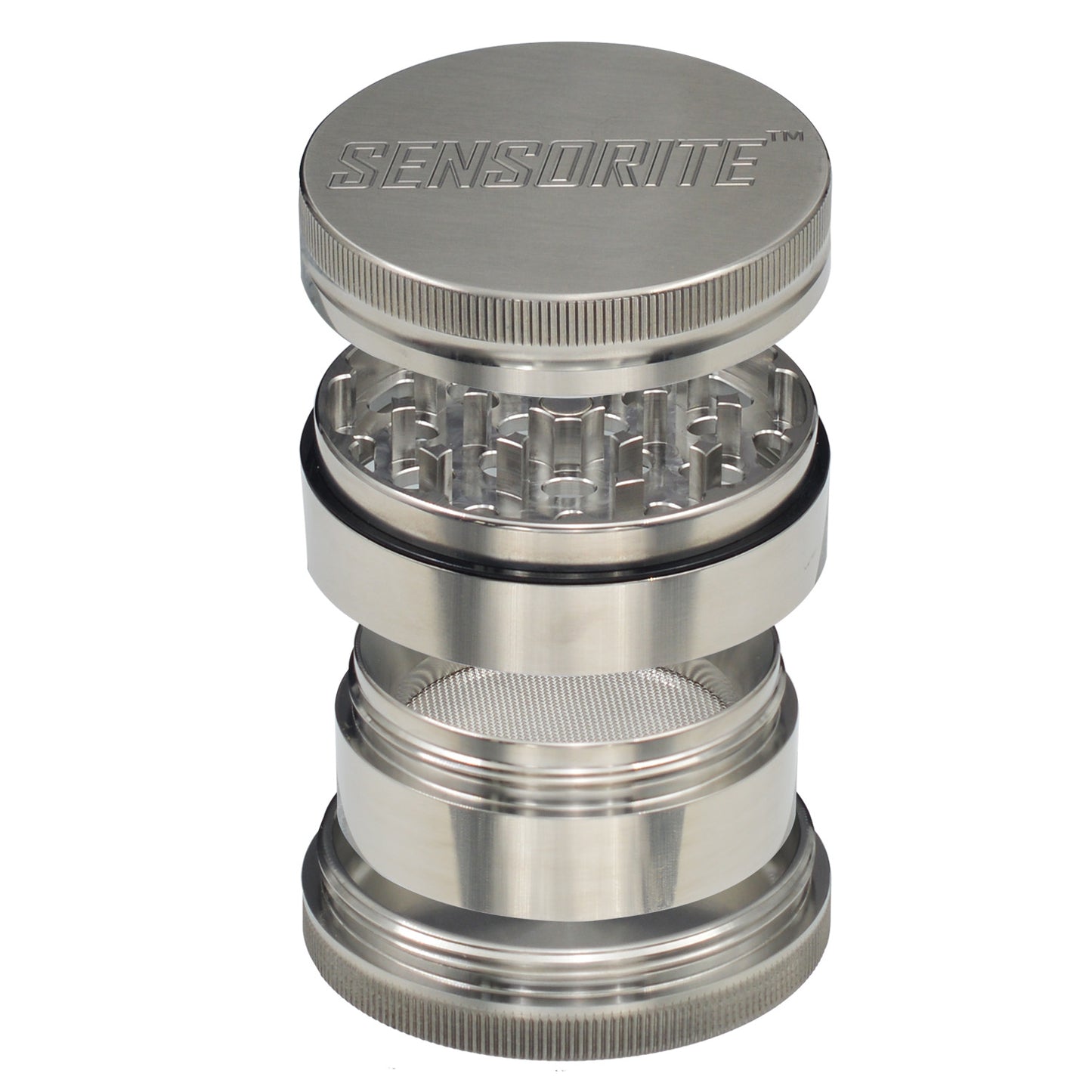 SENSORITE 2.4-inch Stain-less Steel Grinder with Replaceable Screen & Strong Magnetic Connection - Sensorite