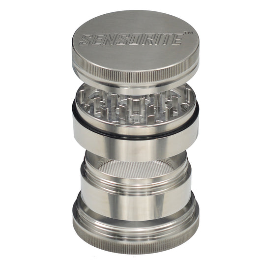 SENSORITE 2.4-inch Stain-less Steel Grinder with Replaceable Screen & Strong Magnetic Connection - Sensorite
