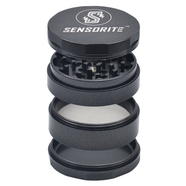 SENSORITE 2.5-inch Fully Non-stick Coated Aluminum Grinder with Smooth Finish & Double Blades Teeth - Sensorite