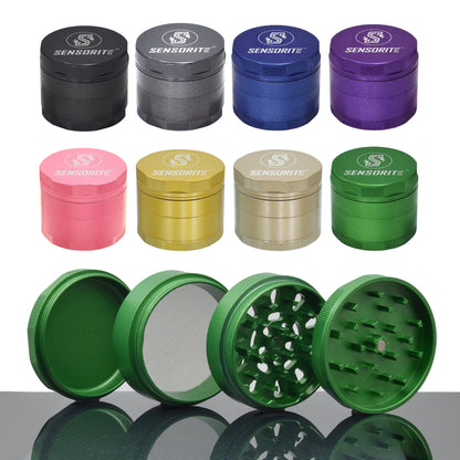 SENSORITE 2.5-inch Fully Non-stick Coated Aluminum Grinder with Smooth Finish & Double Blades Teeth - Sensorite