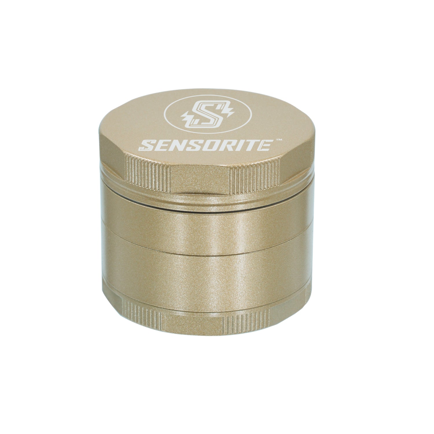 SENSORTIE 2.2-inch Easy Grip Nut Shape Aluminum Grinder with Double Blades Sharp Teeth & Fully Non-stick Coating - Sensorite