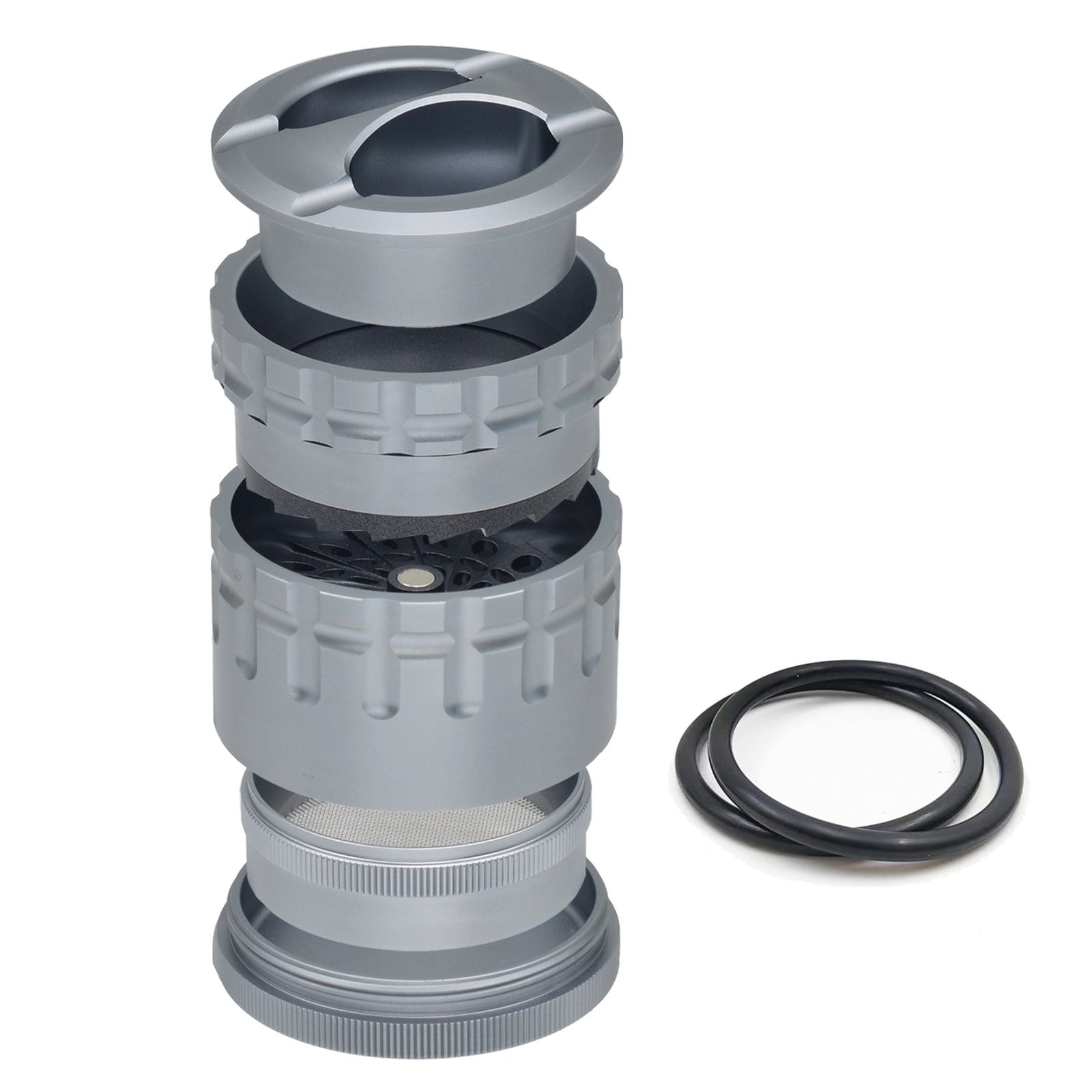 Sensorite Fusion 63mm Non-Stick Grinder with Airtight Storage & Ashtray Lid Sensorite