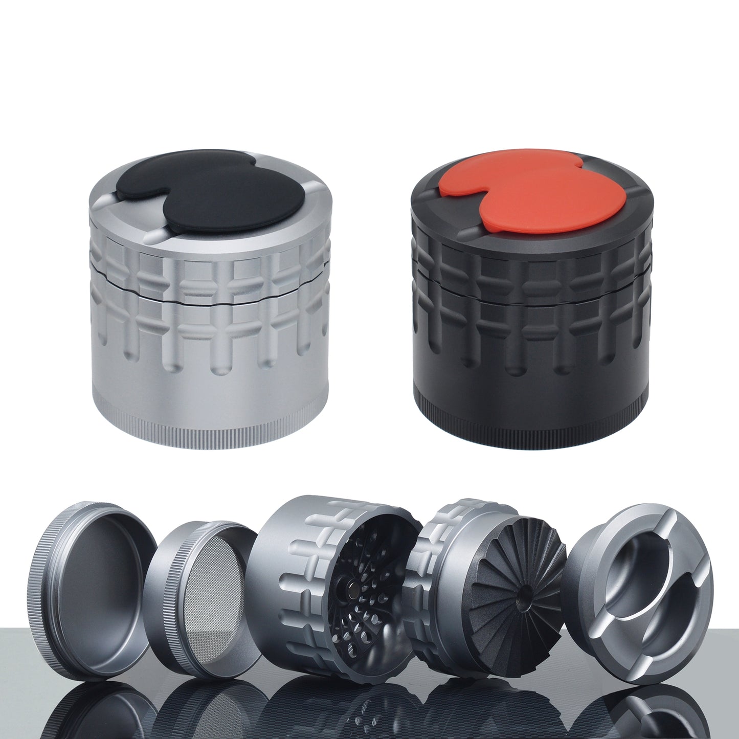 Sensorite Fusion 63mm Non-Stick Grinder with Airtight Storage & Ashtray Lid Sensorite