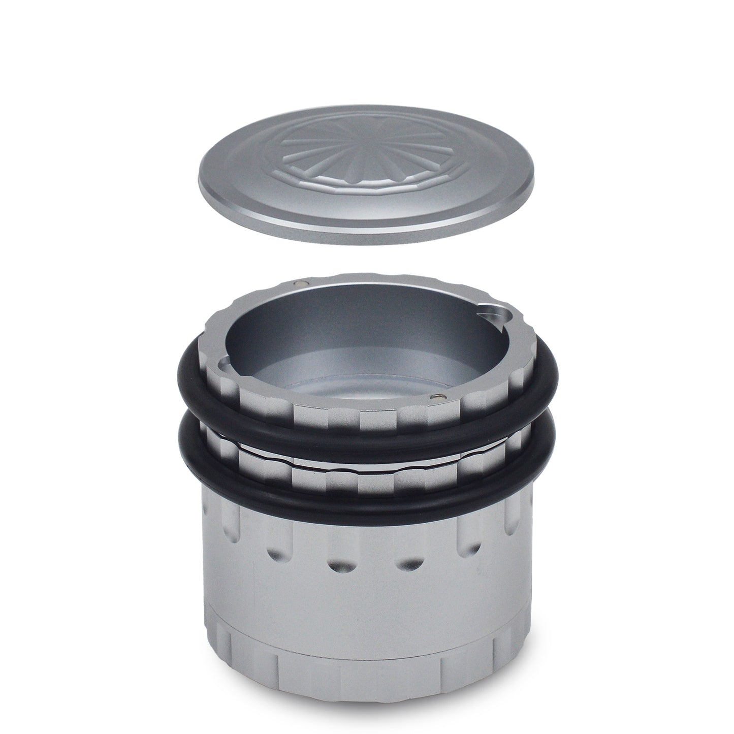 Sensorite Millstone 63mm Hard Anodized Grinder with Top Storage & Easy-Clean Ring Sensorite