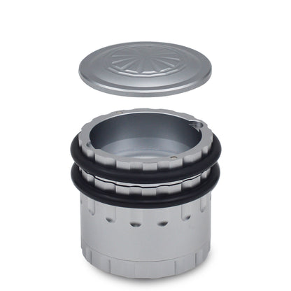 Sensorite Millstone 63mm Hard Anodized Grinder with Top Storage & Easy-Clean Ring Sensorite