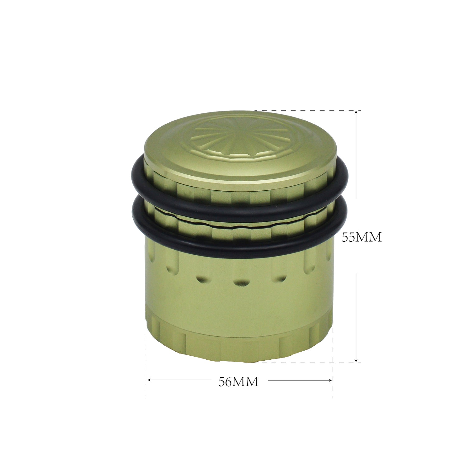 Sensorite Millstone 63mm Hard Anodized Grinder with Top Storage & Easy-Clean Ring Sensorite