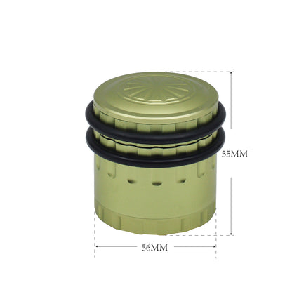 Sensorite Millstone 63mm Hard Anodized Grinder with Top Storage & Easy-Clean Ring Sensorite