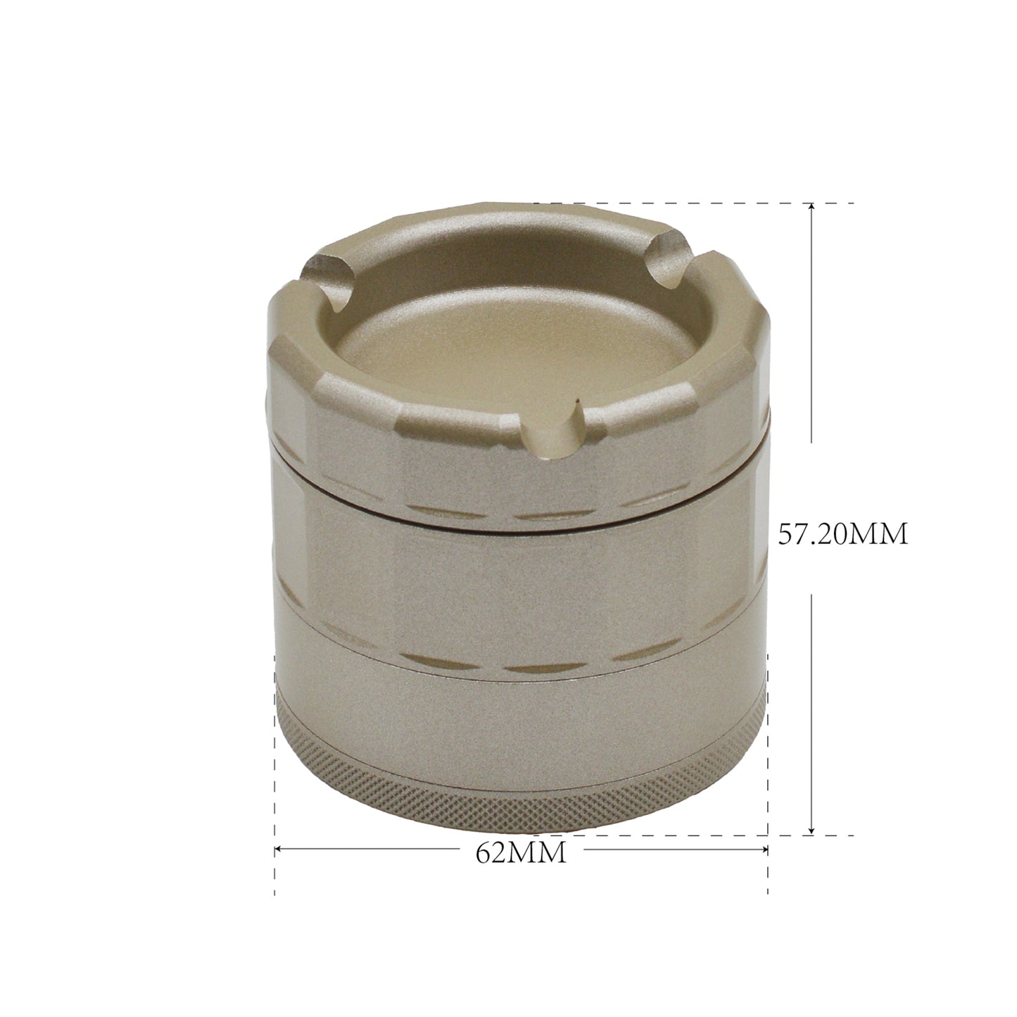 Sensorite Omni 63mm Non-Stick Grinder with Integrated Ashtray Lid SENSORITEUSA