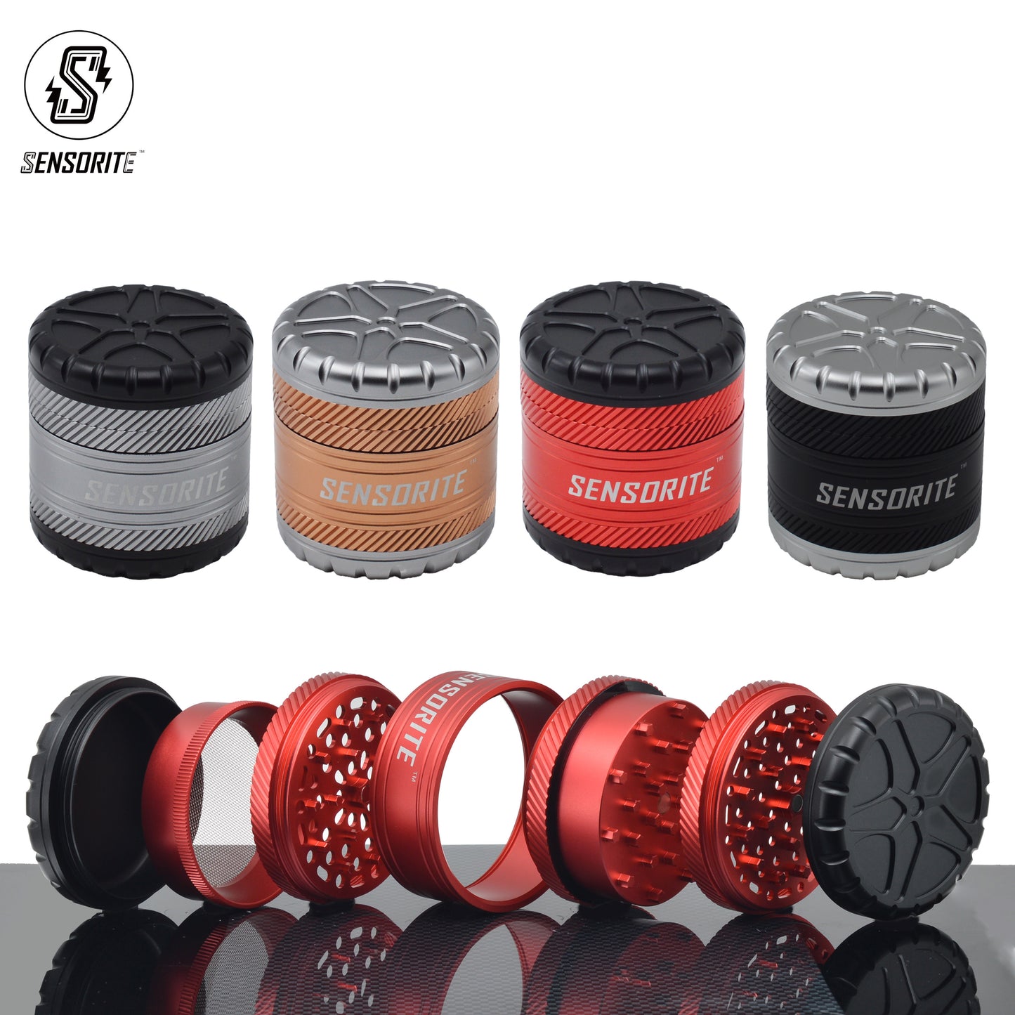 Sensorite VersaGrind - The Customizable Grinder with Interchangeable Plates & Top Storage Sensorite