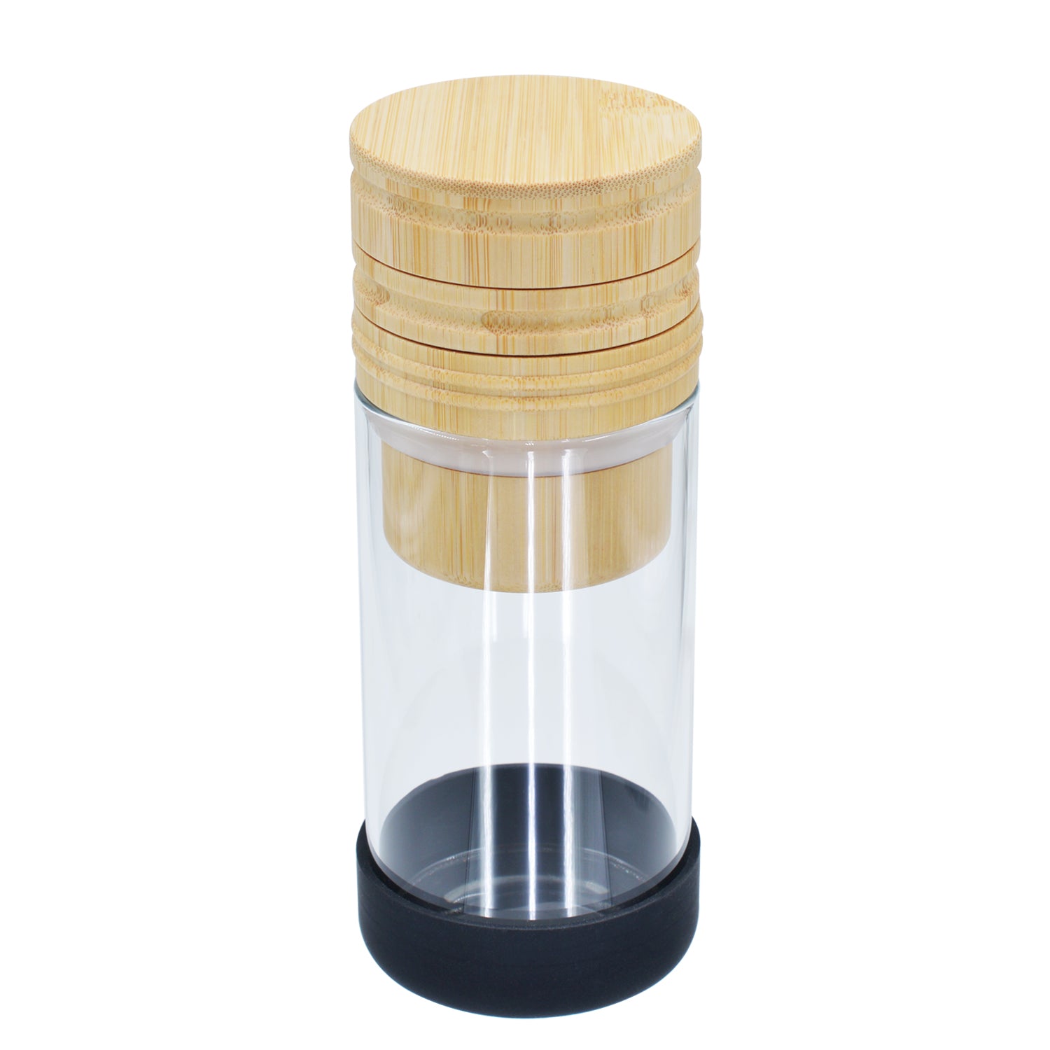 SENSORITE King Size 2 in 1 Wooden Grinder & Cone Filler with Built-in Aluminum Teeth & Airtight Storage Jar - Sensorite