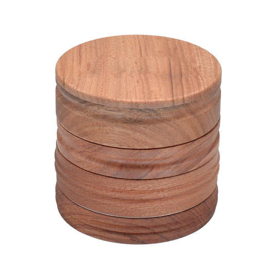 SENSORITE 2.5-inch Wooden Grinder with Built-in Hard Aluminum Teeth Thread-less Connection & Easy Changeable Screen - Sensorite