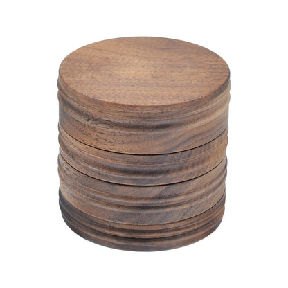 SENSORITE 2.5-inch Wooden Grinder with Built-in Hard Aluminum Teeth Thread-less Connection & Easy Changeable Screen - Sensorite