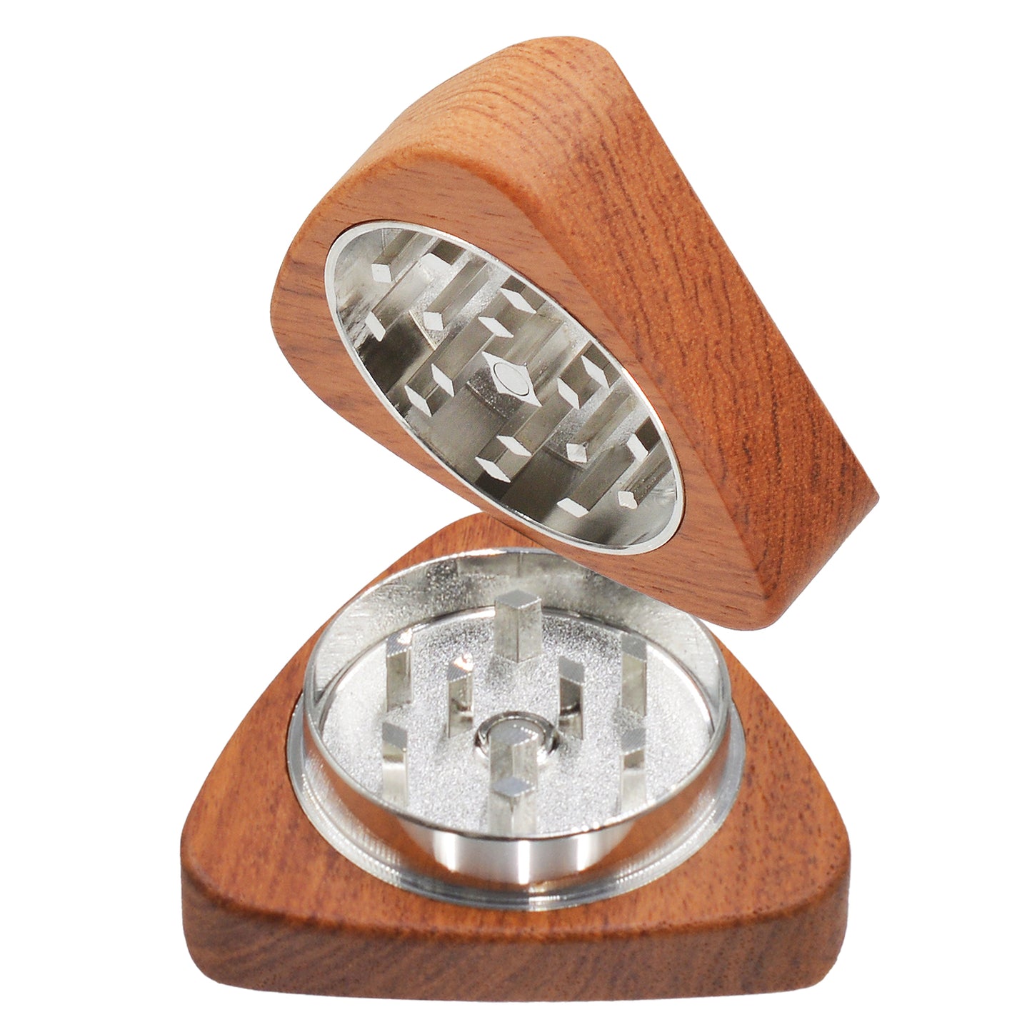 SENSORITE Third Eye Natural Solid Wood Body Grinder with Built-in Zin Alloy Teeth & Strong Magnet Connection - Sensorite