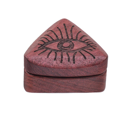SENSORITE Third Eye Natural Solid Wood Body Grinder with Built-in Zin Alloy Teeth & Strong Magnet Connection - Sensorite