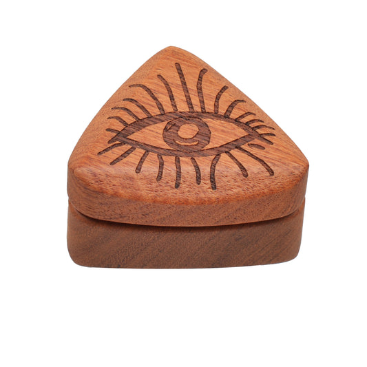 SENSORITE Third Eye Natural Solid Wood Body Grinder with Built-in Zin Alloy Teeth & Strong Magnet Connection - Sensorite