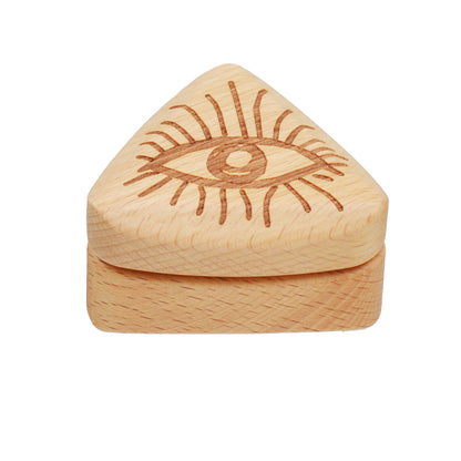 SENSORITE Third Eye Natural Solid Wood Body Grinder with Built-in Zin Alloy Teeth & Strong Magnet Connection - Sensorite