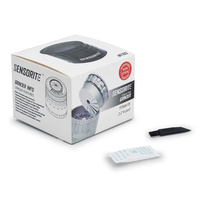 SENSORITE 2.2-inch Mill Style Aluminum Grinder with Bonus Storage & Non-stick Coated Shredder Plates - Sensorite