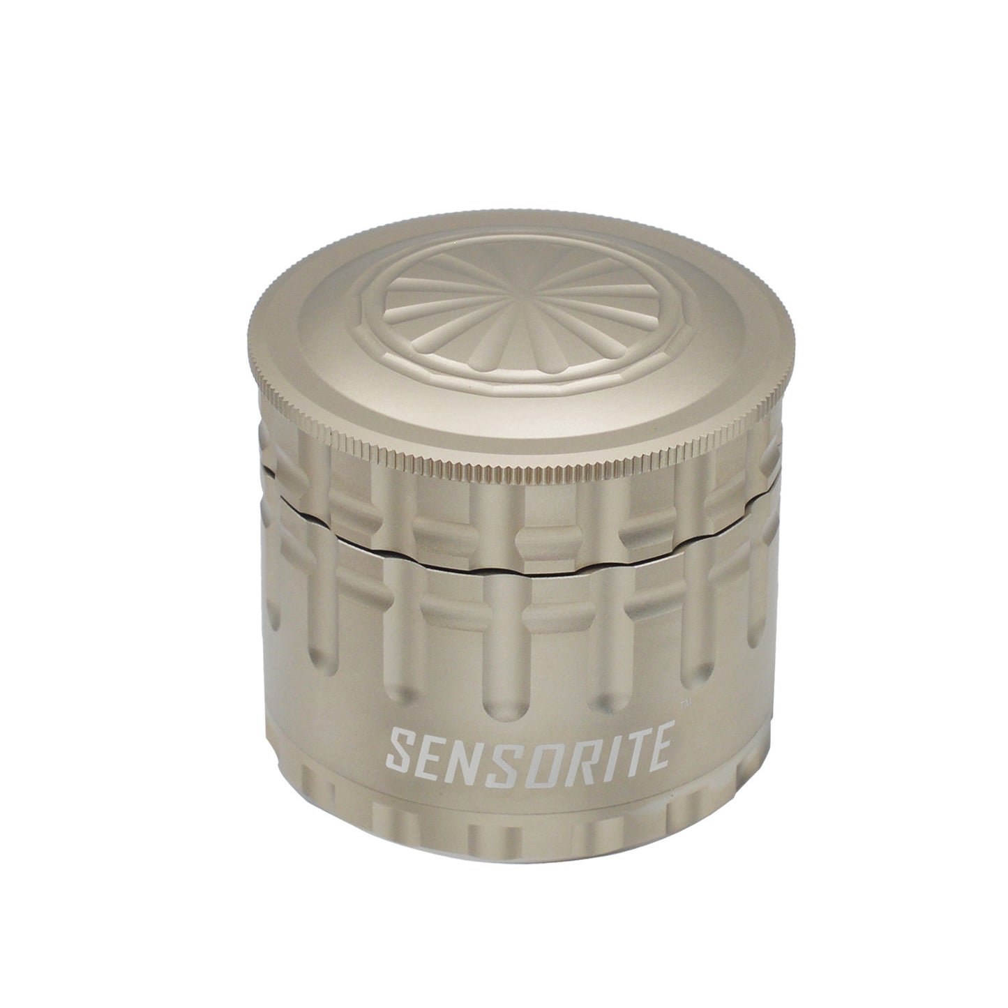 SENSORITE 2.2-inch Mill Style Aluminum Grinder with Bonus Storage & Non-stick Coated Shredder Plates - Sensorite
