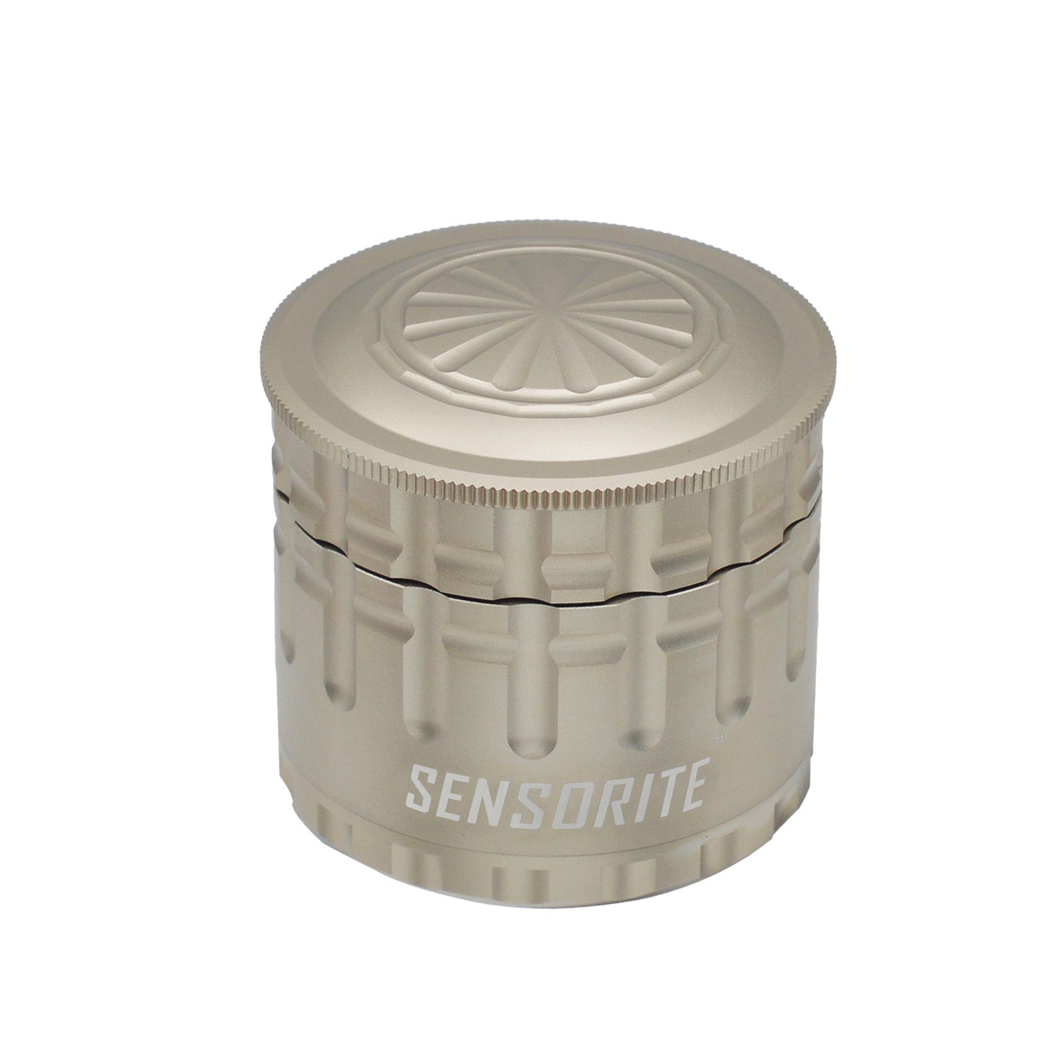 SENSORITE 2.2-inch Mill Style Aluminum Grinder with Bonus Storage & Non-stick Coated Shredder Plates - Sensorite