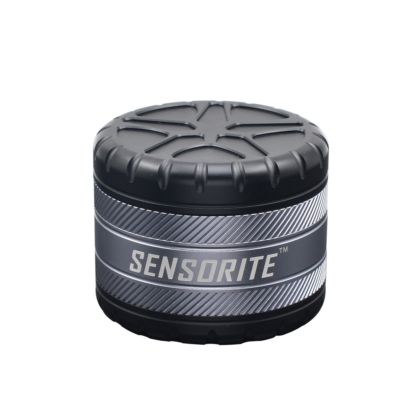 SENSORITE 4-Part Special Norch Wheel Shape Design Premium Aluminum Grinder with 6-Blade Tooth - Sensorite