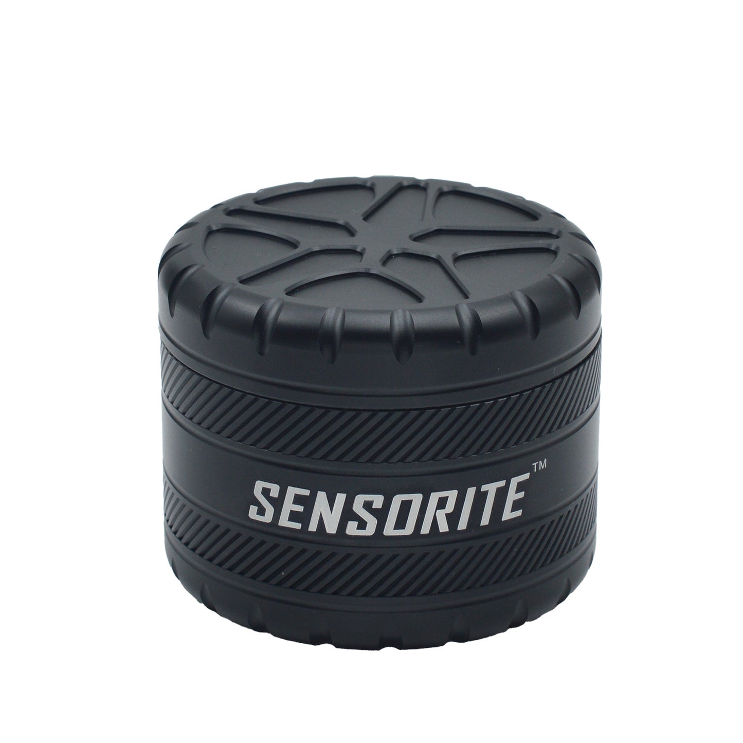 SENSORITE 4-Part Special Norch Wheel Shape Design Premium Aluminum Grinder with 6-Blade Tooth - Sensorite