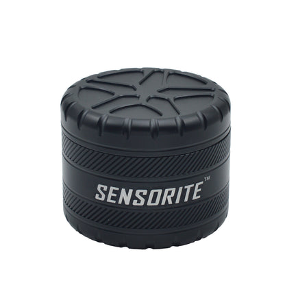 SENSORITE 4-Part Special Norch Wheel Shape Design Premium Aluminum Grinder with 6-Blade Tooth - Sensorite