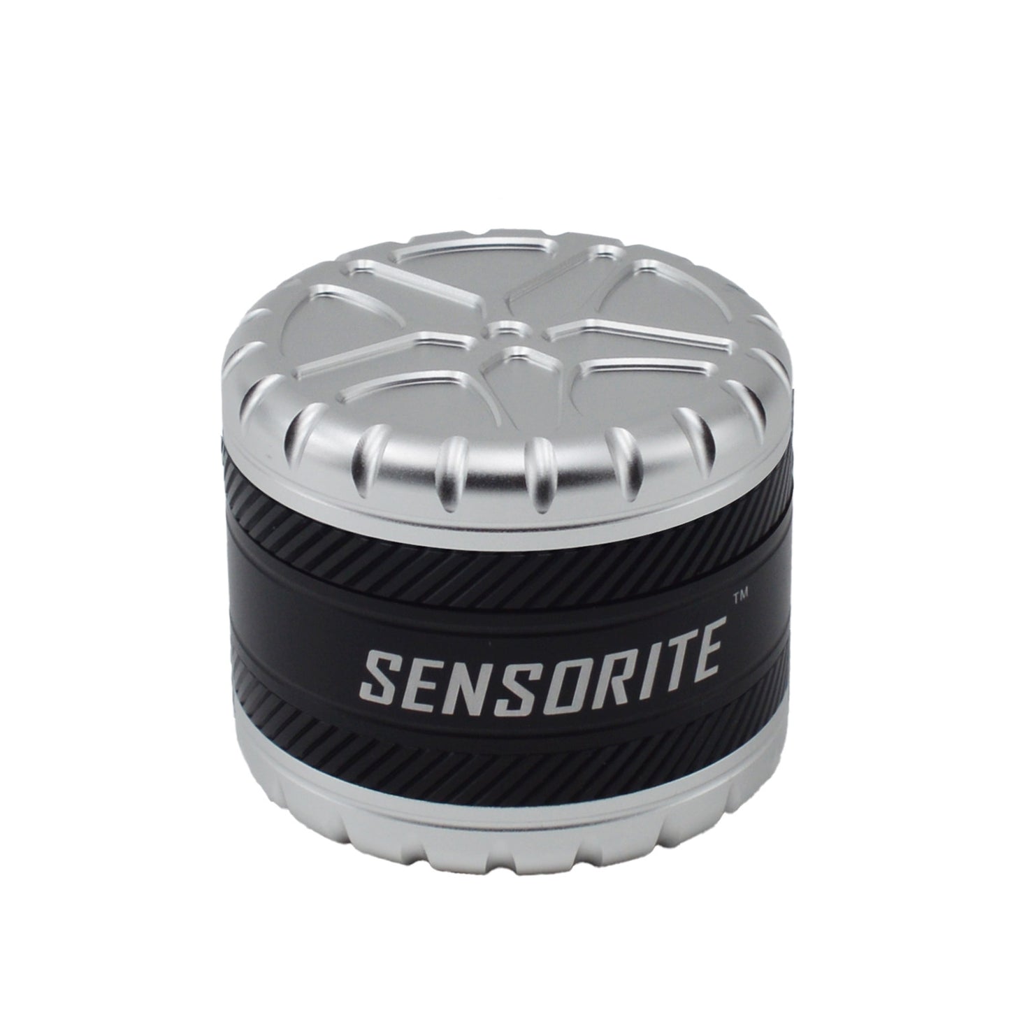 SENSORITE 4-Part Special Norch Wheel Shape Design Premium Aluminum Grinder with 6-Blade Tooth - Sensorite