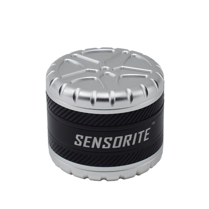 SENSORITE 4-Part Special Norch Wheel Shape Design Premium Aluminum Grinder with 6-Blade Tooth - Sensorite