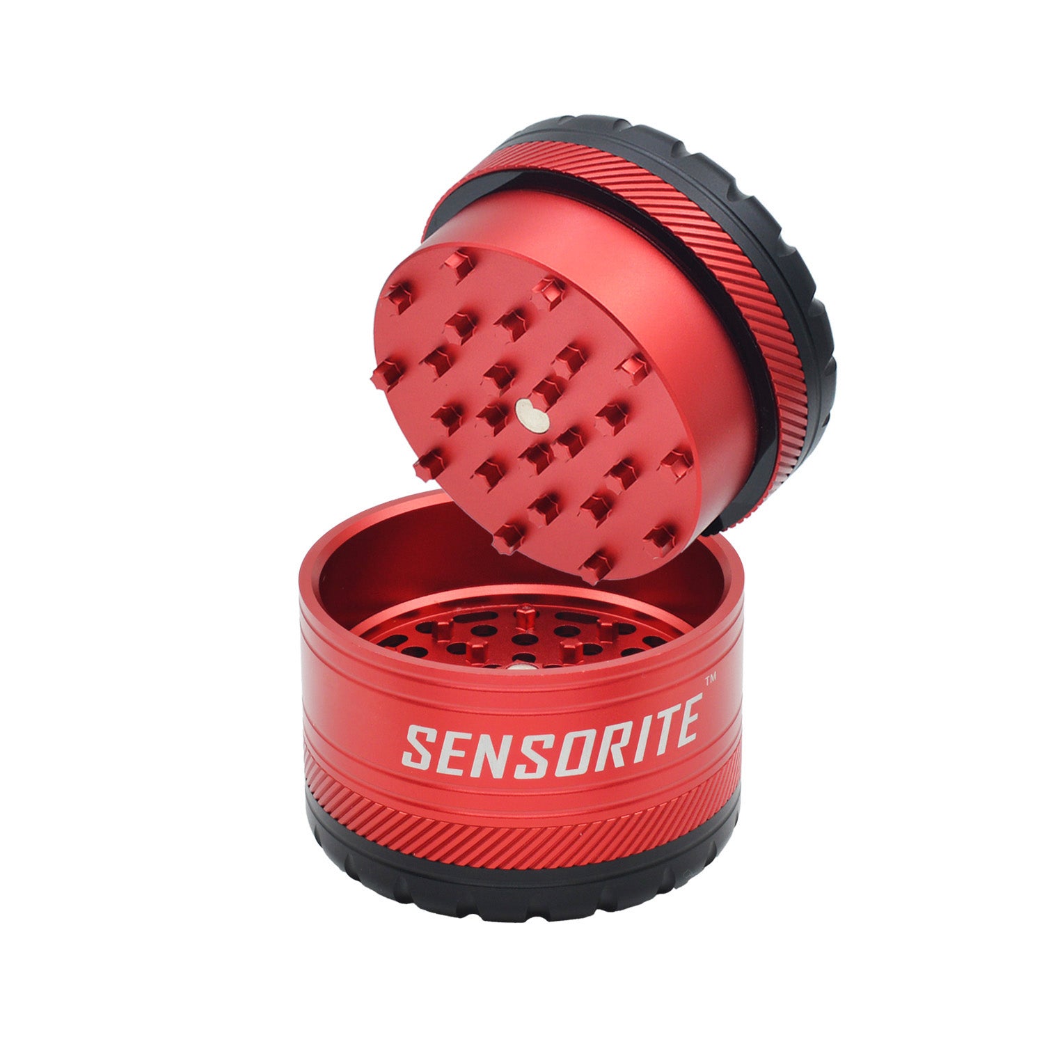 SENSORITE 5 Parts Aluminum Grinder With 6-Blade Tooth  & Unique Wheel Shape Design - Sensorite
