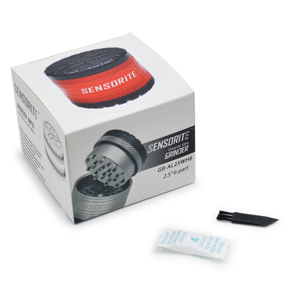SENSORITE 5 Parts Aluminum Grinder With 6-Blade Tooth  & Unique Wheel Shape Design - Sensorite